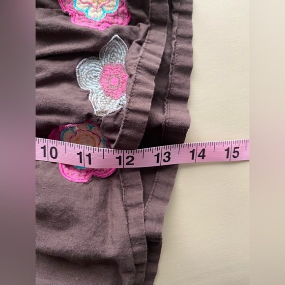 Roxy girls skirt- embroidered on fabric flowers - Picture 8 of 8